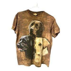Vintage The Mountain Labs brown tie dye t-shirt Size Medium